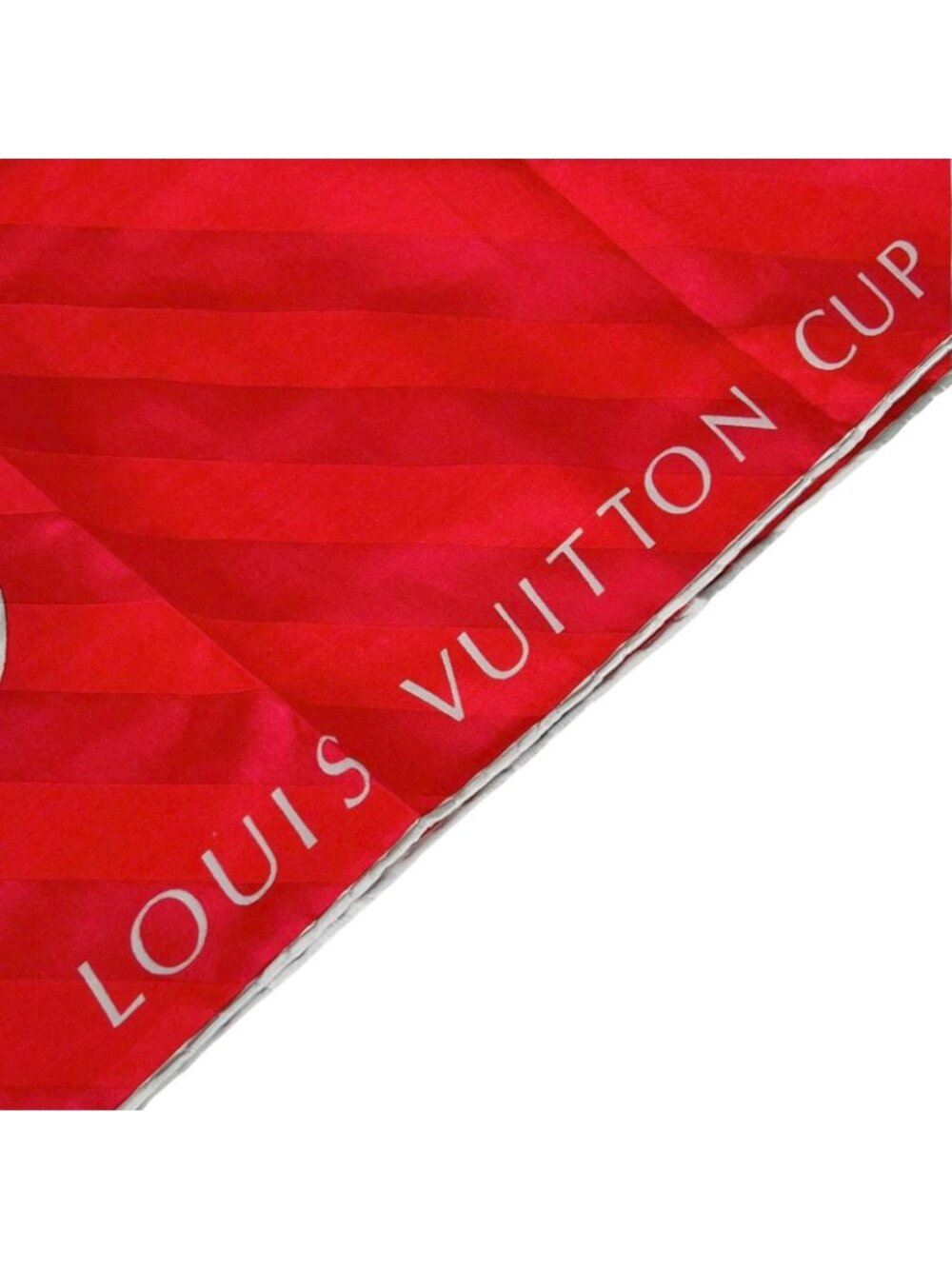 Louis Vuitton LV Cup Silk Red Scarf - Picture 6 of 7